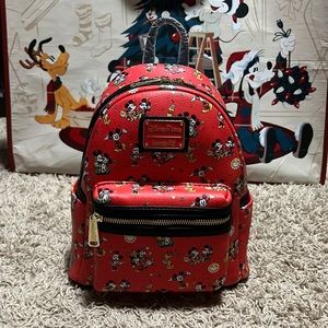 Loungefly Disney Parks Backpack Mickey Mouse Pluto Minnie Runaway Railway